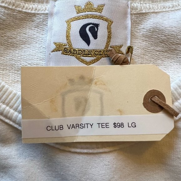 Saddle Club "Varsity Tee" Crew Neck Sweatshirt Size Large - Picture 8 of 9